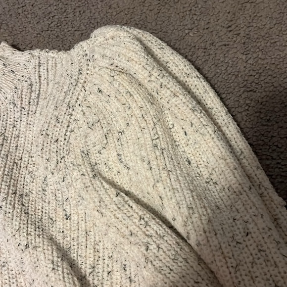 NWOT express black and white marled sweater. XL - Picture 4 of 4